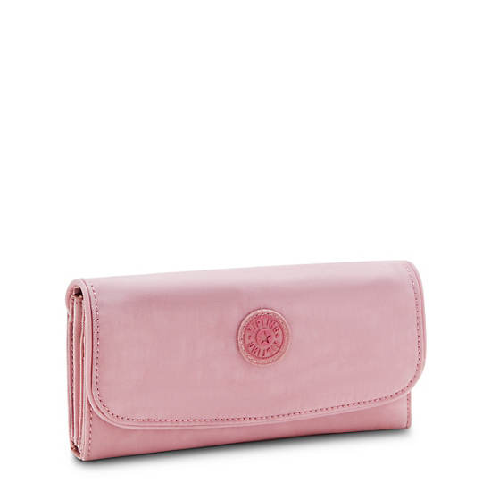 Kipling Money Land Snap Portefeuille Roze | BE 1795VR